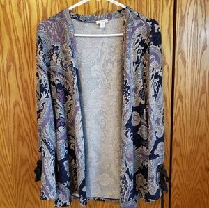 Westport Paisley Jacket Large Navy Purple